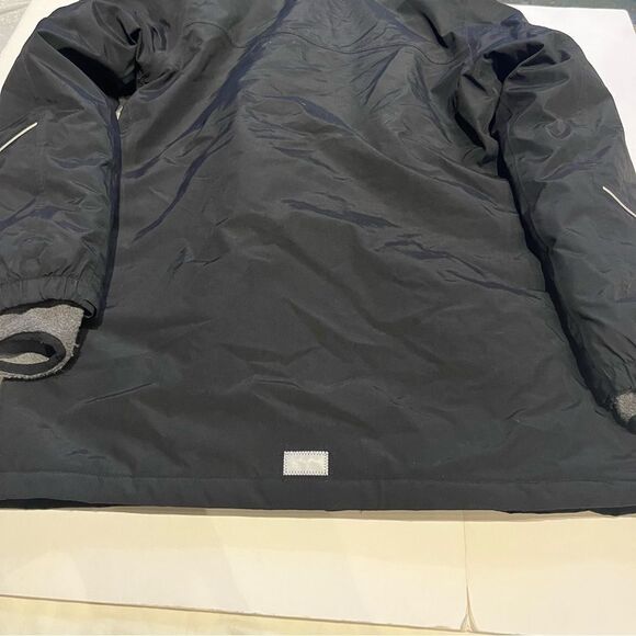 Lands' End Men's Squall Snow Jacket Black w/reflective trim Full Zip Size Medium - Picture 13 of 14